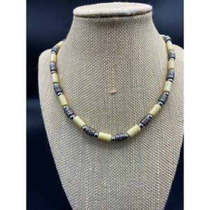 Vintage Tribal inspired Beaded Necklace 18"